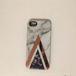 Black, White, and Gold Marble iPhone SE (1st Generation) Phone Case